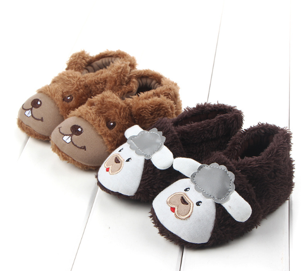 Coral Fleece Baby Shoes 1