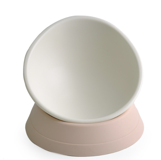 Adjustable Angle Cat Bowl - Pink