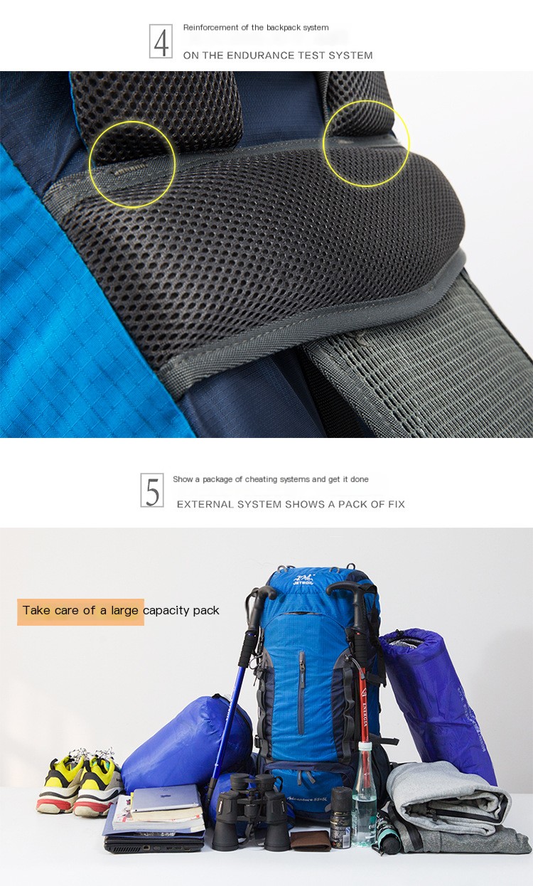 杰博特跨境60L大容量登山包 Image 6