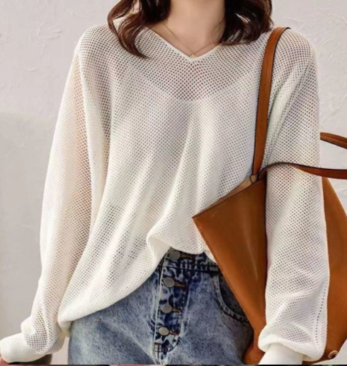 Hollow Ice Silk Sweater Image 6