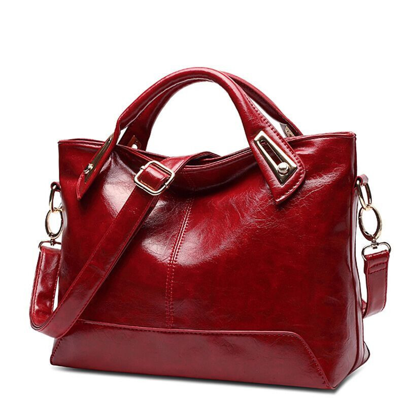 Minimalist Leather Shoulder Bag Image 2