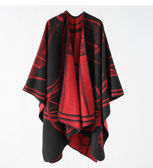 WOLFF Elegant Cardigan - Black Brown
