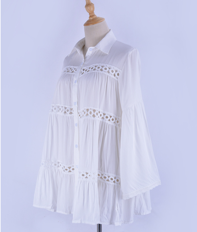 Lace Hollow Vacation Shirt - Details