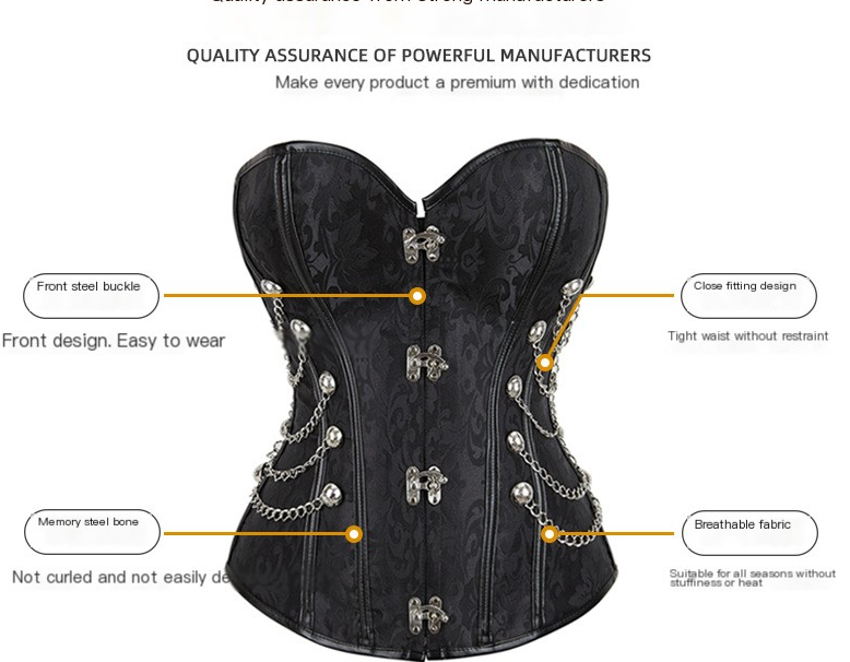 Gothic Corset Back View