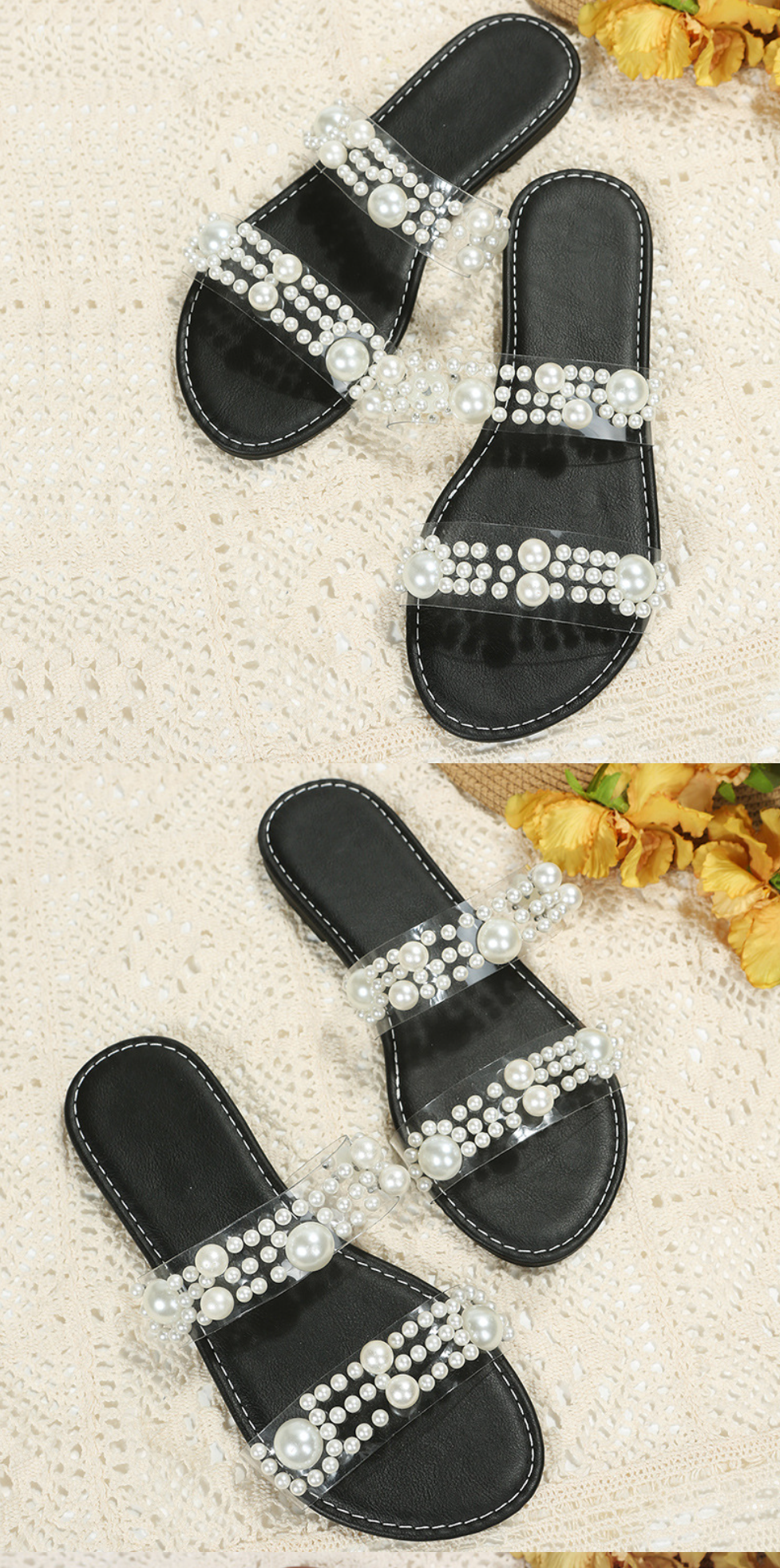 Women's Slippers - Black