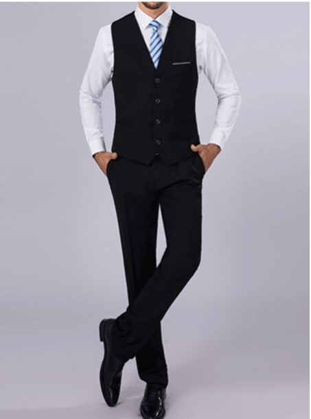 Men's Business Suit Set Image 3