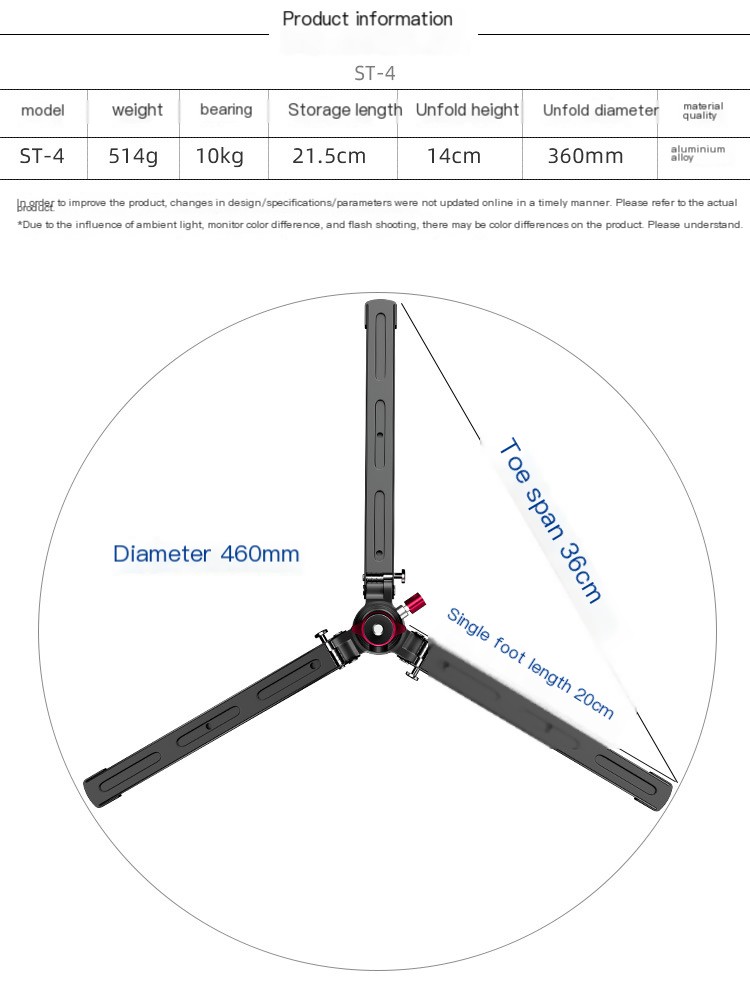 Aluminum Alloy Desktop Tripod