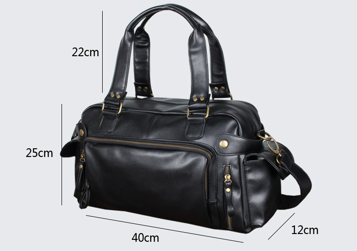 PU Leather Men's Crossbody Bag