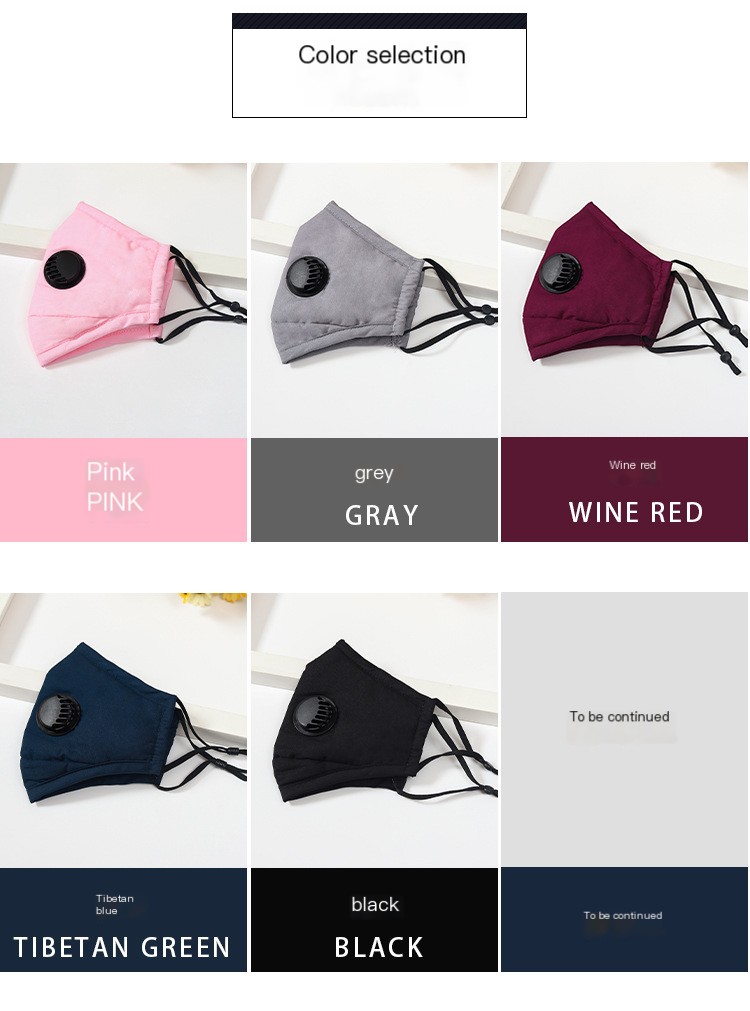 PM2.5 Breathing Valve Cotton Mask 2