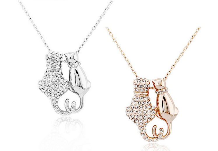 Cat Necklace Gold