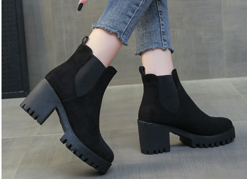 Women's Martin Boots - Close-up