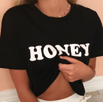 Letter Print Short Sleeve T-Shirt