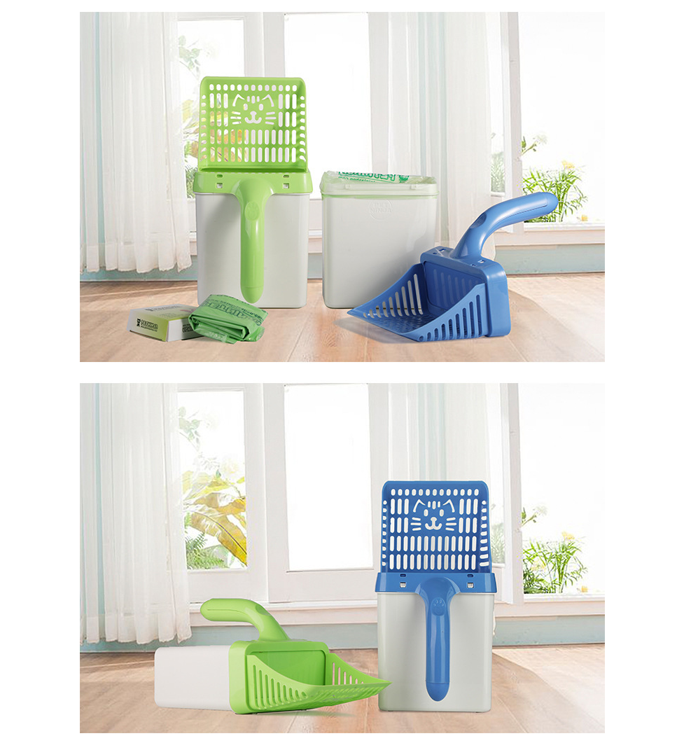 Green Cat Litter Scoop