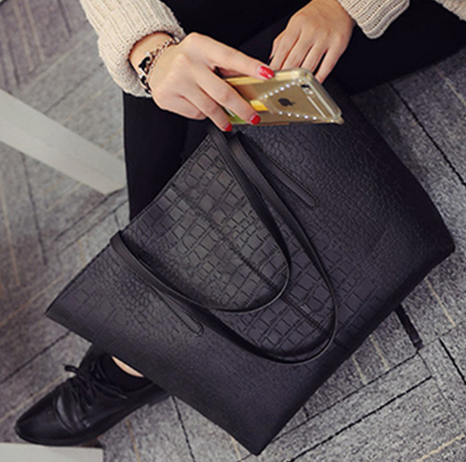 Grey Single Shoulder Bag