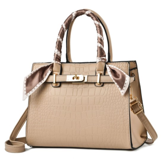 Stone Pattern Handbag in Grey