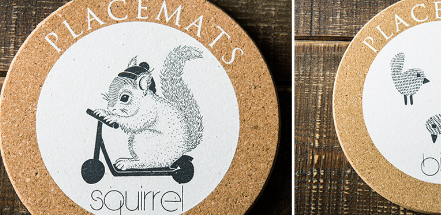 Cork Mat Squirrel