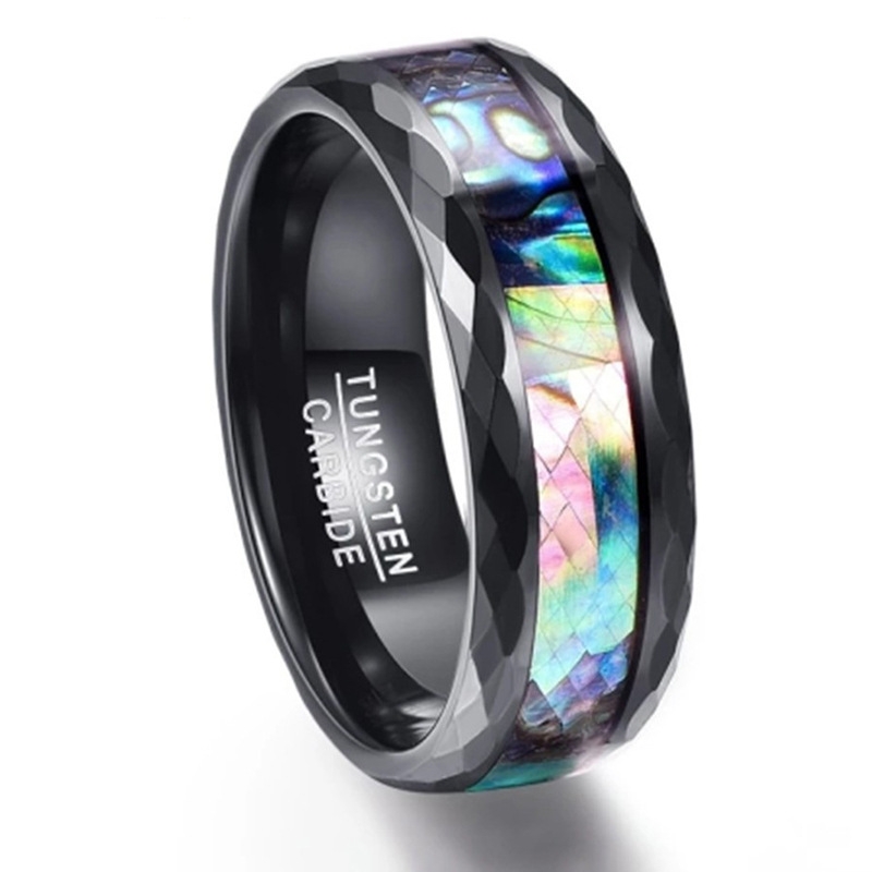 Pearl Layered Tungsten Ring