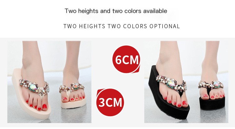 Herringbone Rhinestone Slippers 1