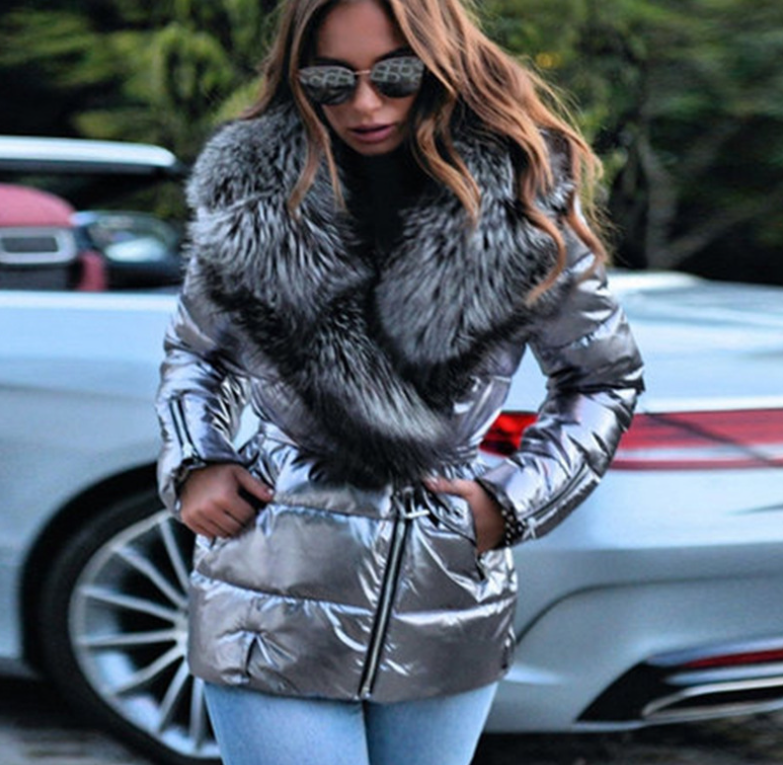 Faux Fur Collar Coat Image 2