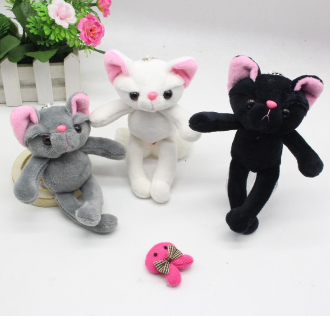Black Funny Cat Plush Toy
