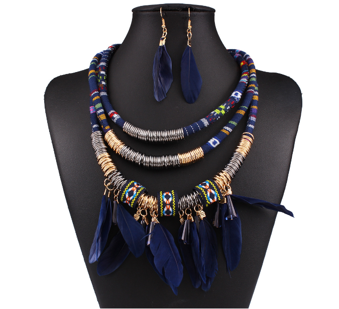 Blue Feather Jewelry