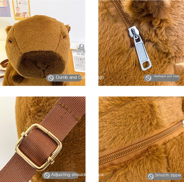 Kawaii Capybara Plushie Bag Style 3
