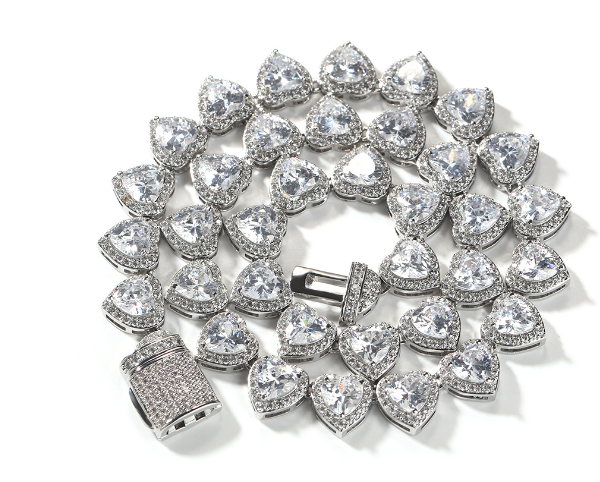 Love Diamond Hip Hop Necklace Colors