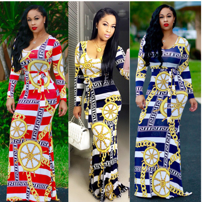 S3086-0 Striped Dress Image 2