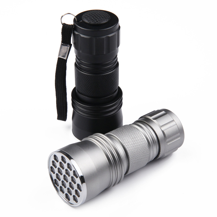 21LED UV Flashlight Black