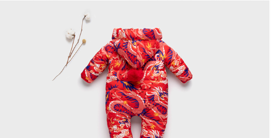 New Baby Down Jacket Jumpsuit Winter Baby Boys and Girls Thickened Ha-ha Clothes Newborn Outfit Foot Holding Clothes Korean