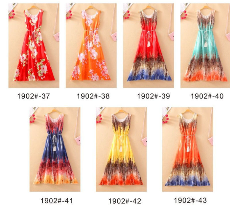 Chiffon Maxi Dress Color Options