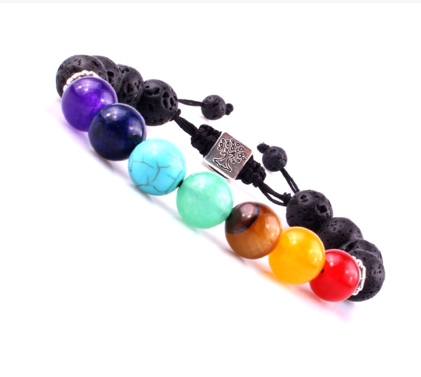 Volcanic Stone Bracelet - Silver