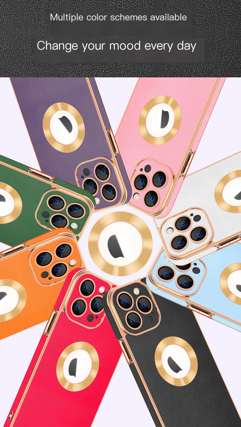 Imagen 5 de la funda para teléfono de cuero galvanizado