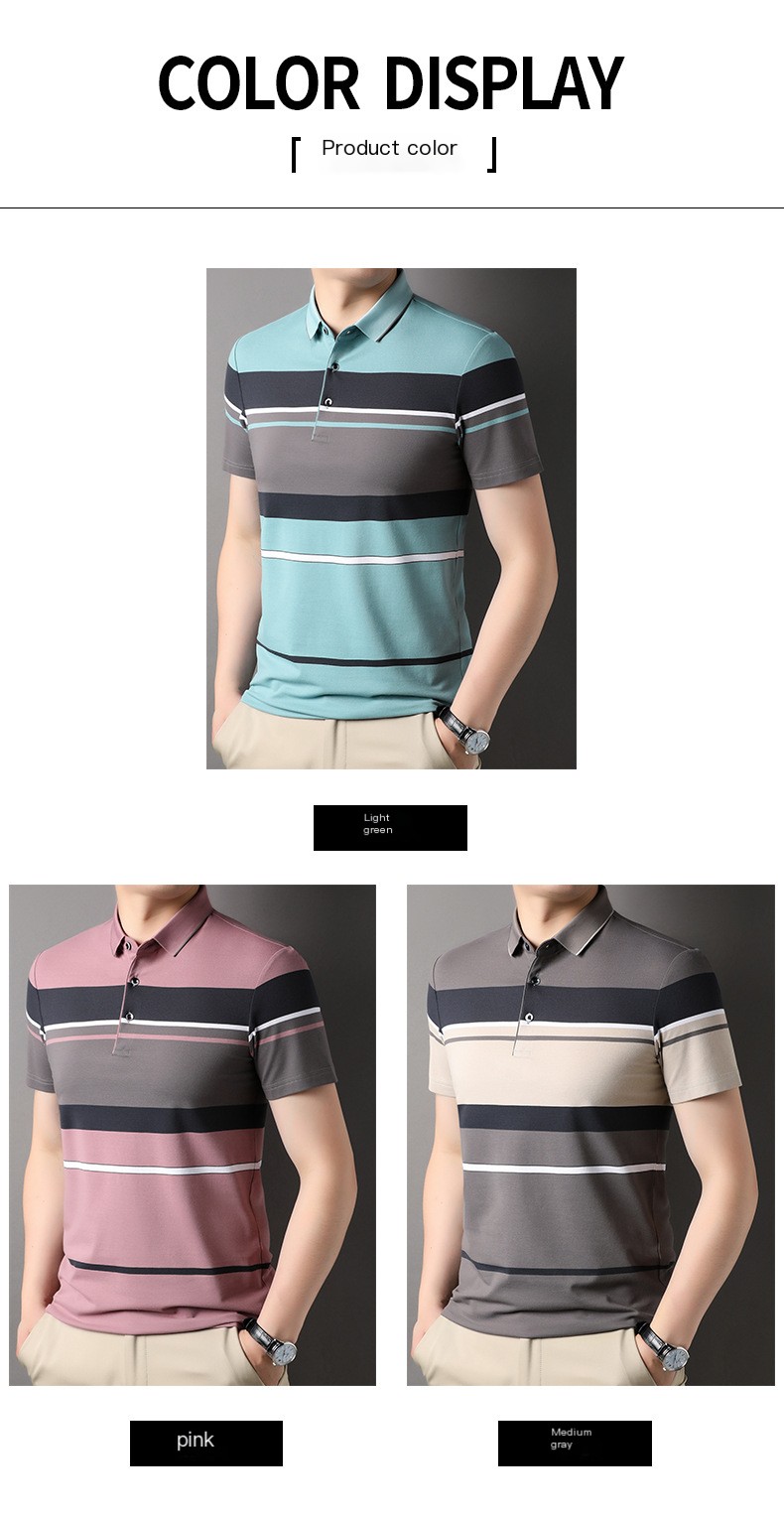 2023 Striped Short-Sleeve T-Shirt 8