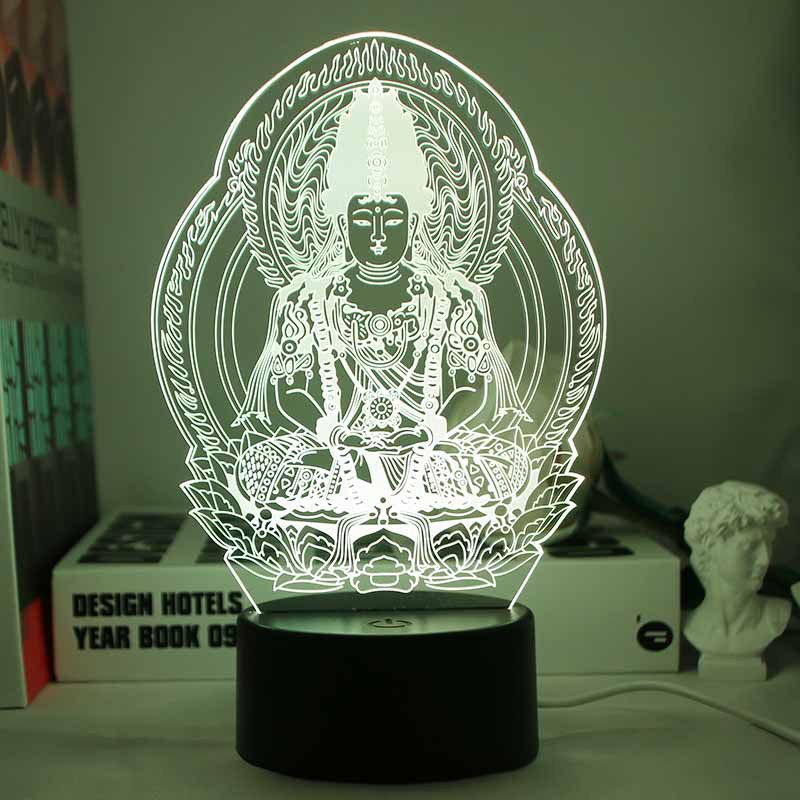 3D Buddha Night Light