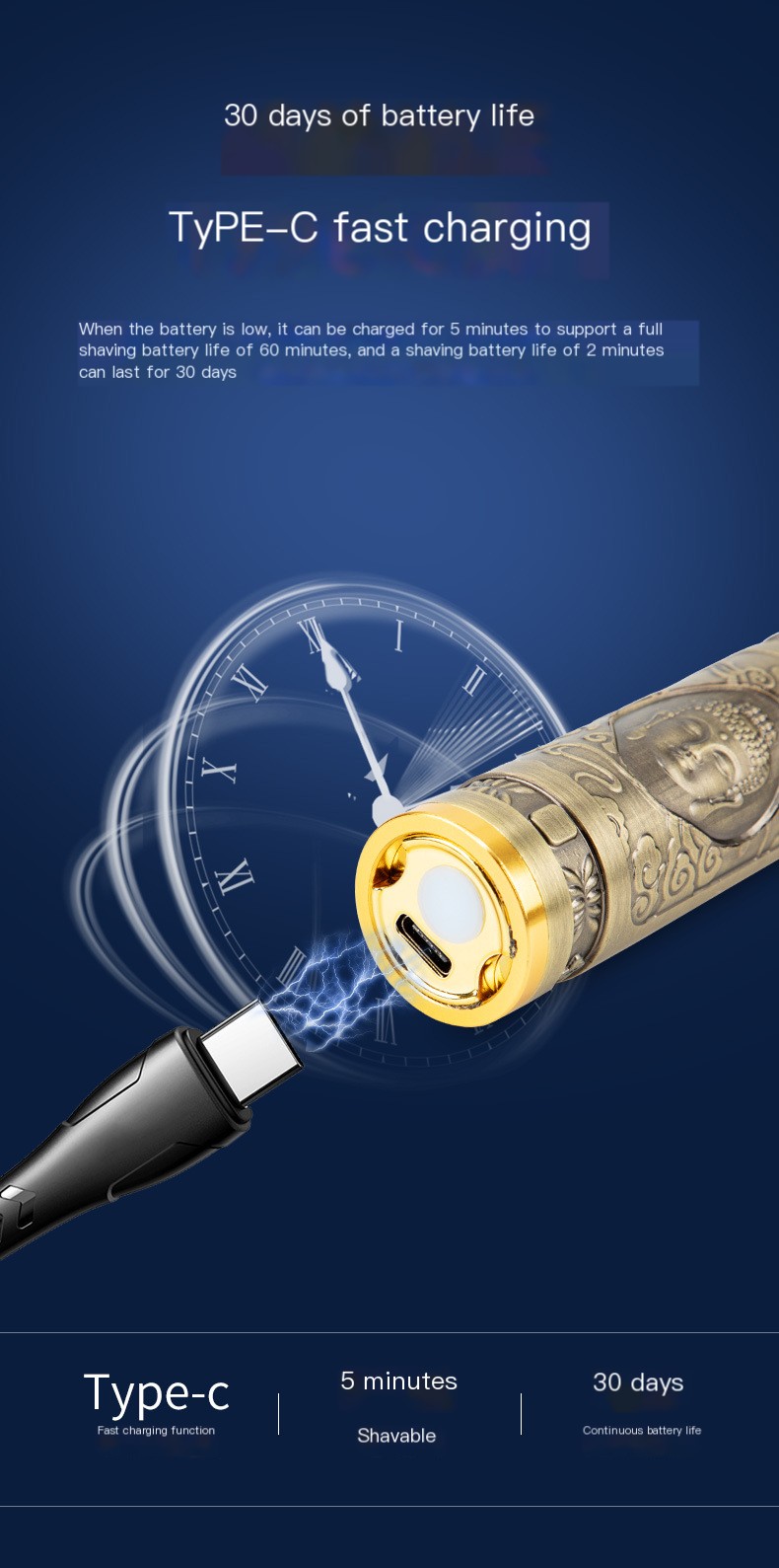 Gentleman's Black Shaver