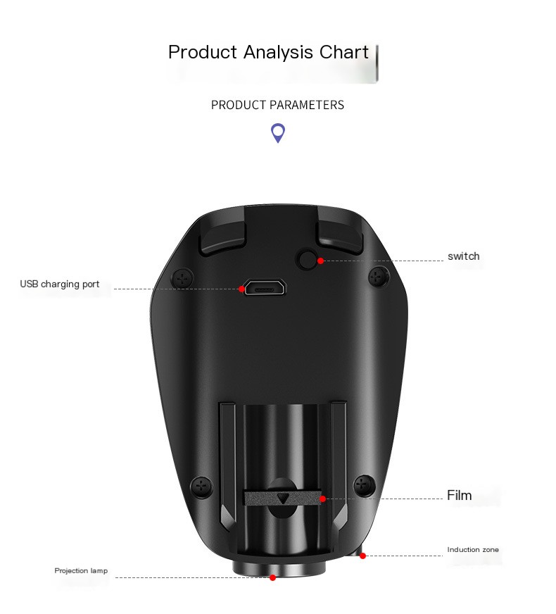Universal car door opening sensor projection light