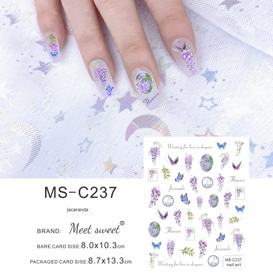Flower Nail Sticker 9