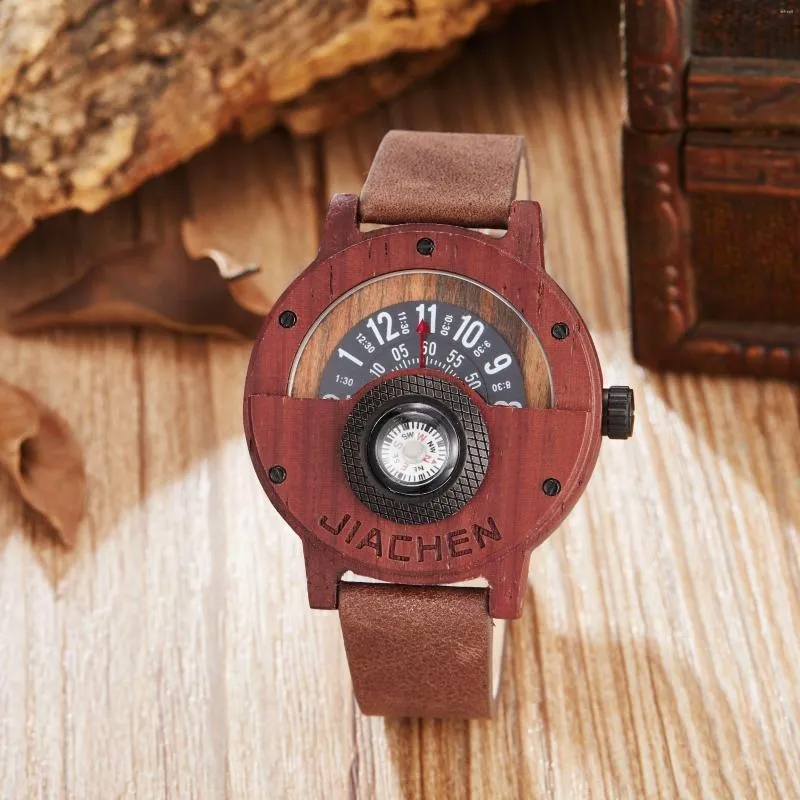 Wooden Watch Close-up