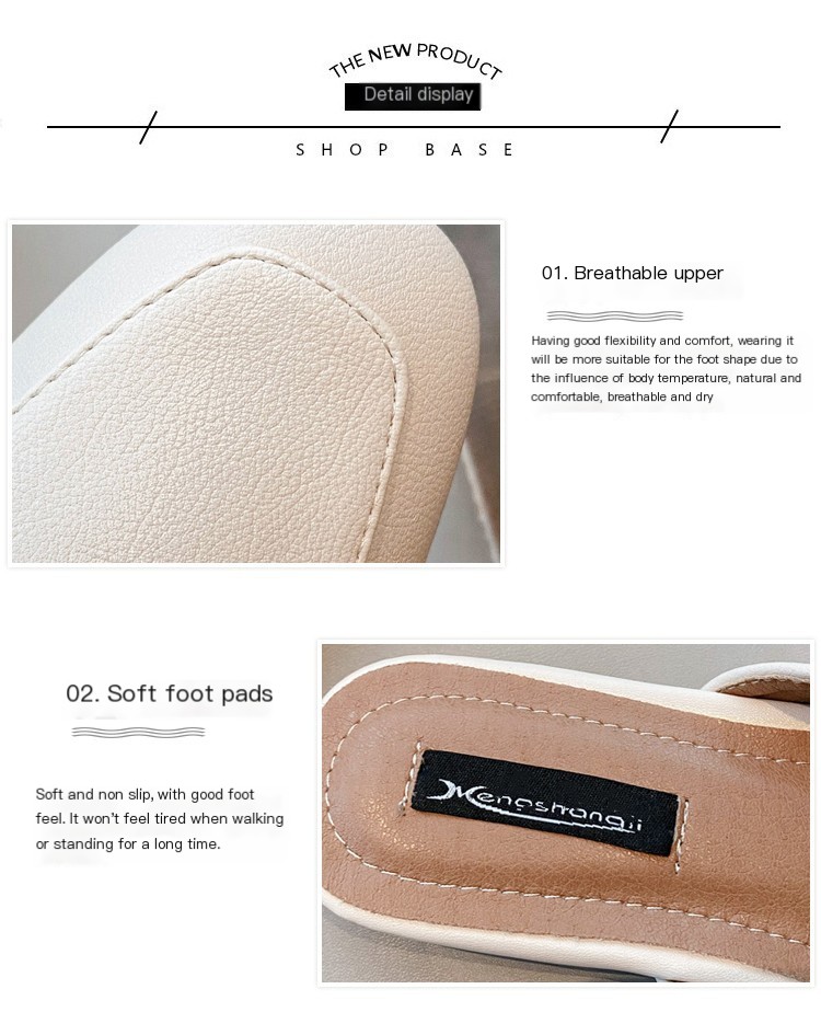 Backless Slip-On Sandals 2