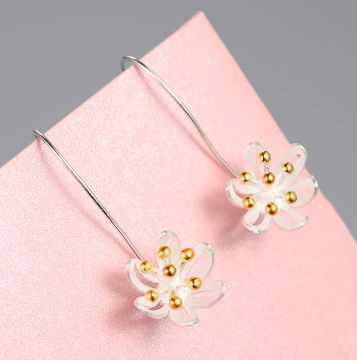 Floral Earrings Image 7