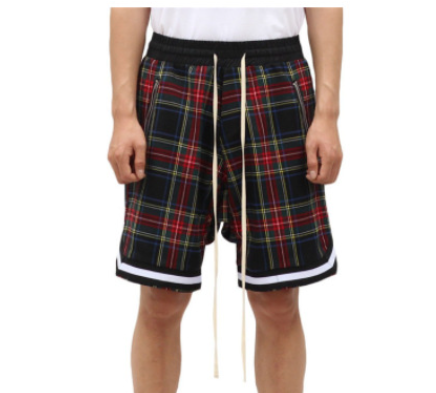 Scottish tartan stitching shorts - Image 3