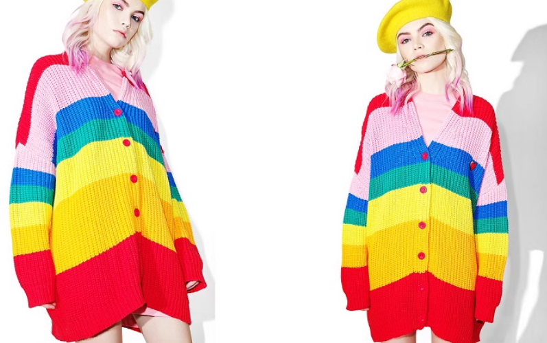 Rainbow Stripe Cardigan image 2