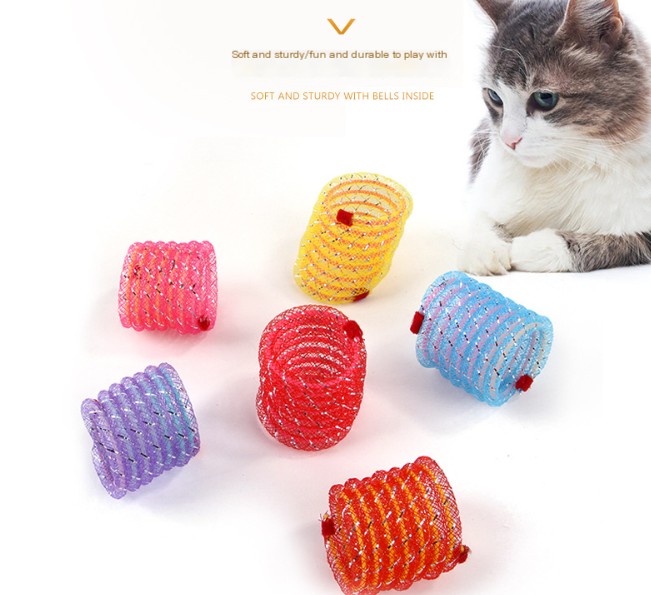 Colorful Spring Hose Toy in Action