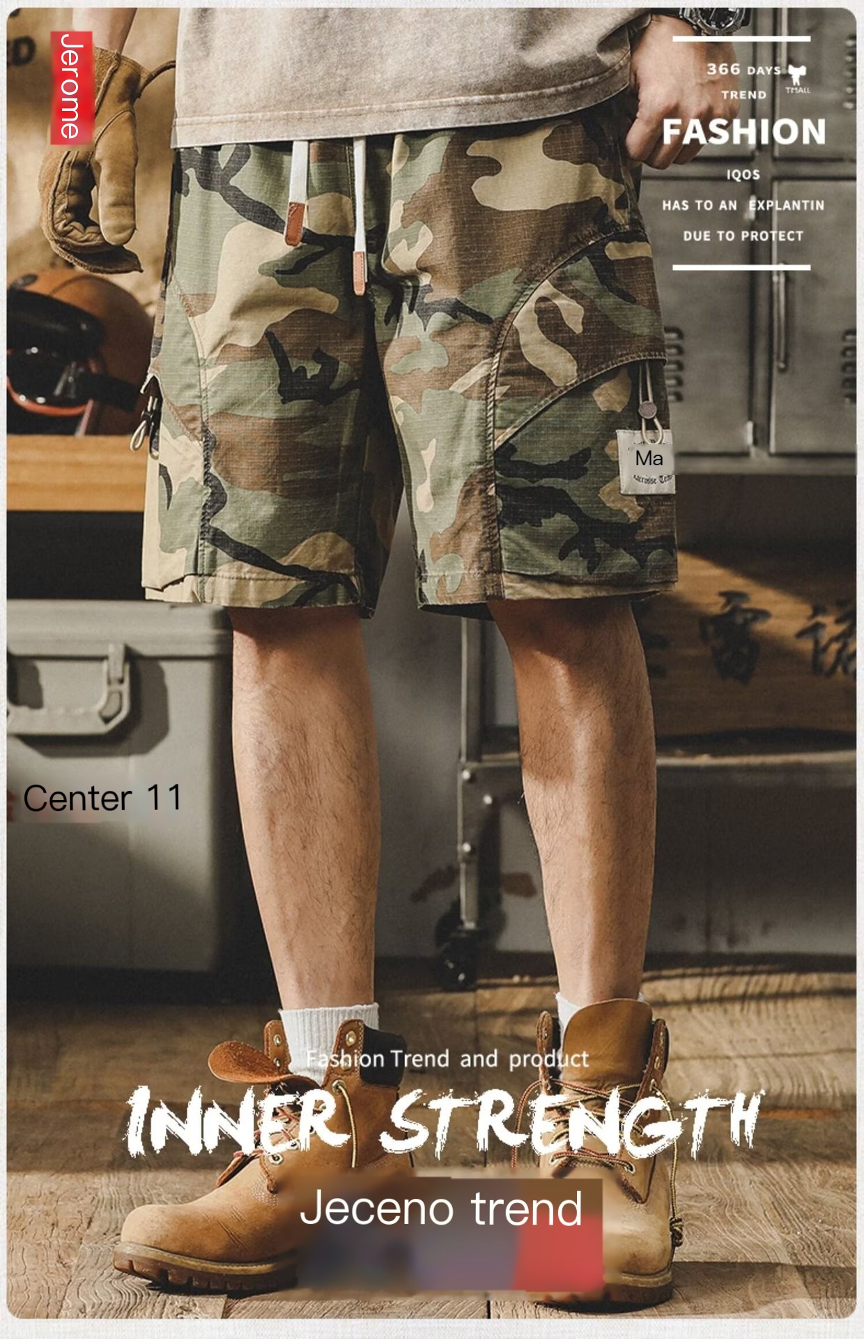 Camo Cargo Shorts 2