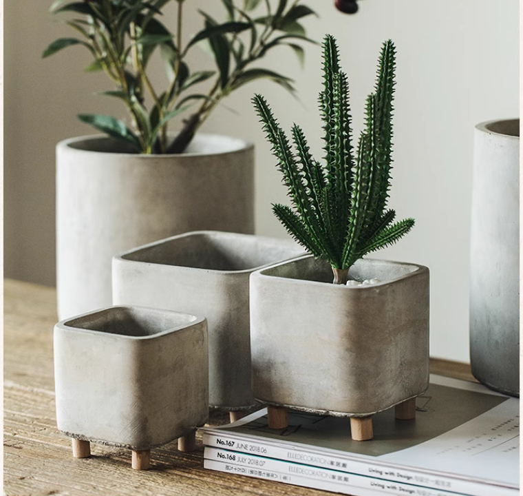 Cement Flower Pot Image 6