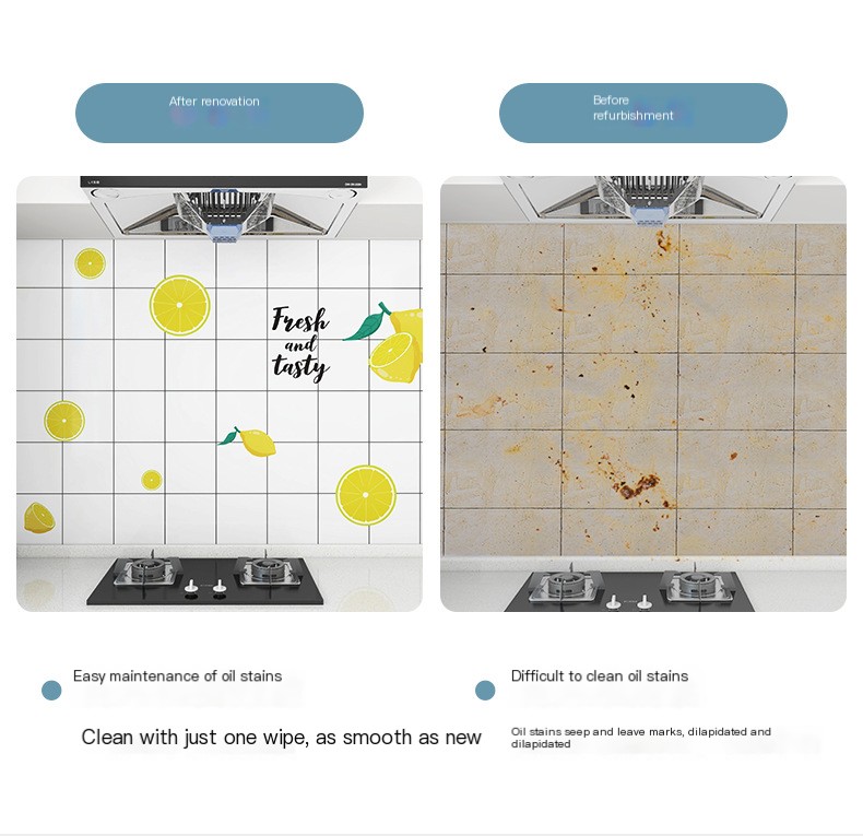Kitchen Oil-Proof Sticker Example 3