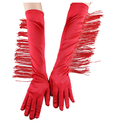 Long Dance Gloves White
