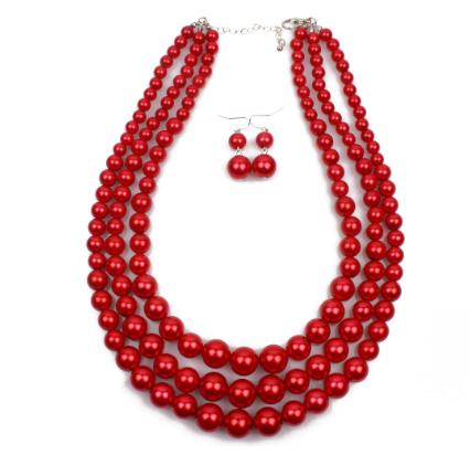 Collar de borlas de varias capas