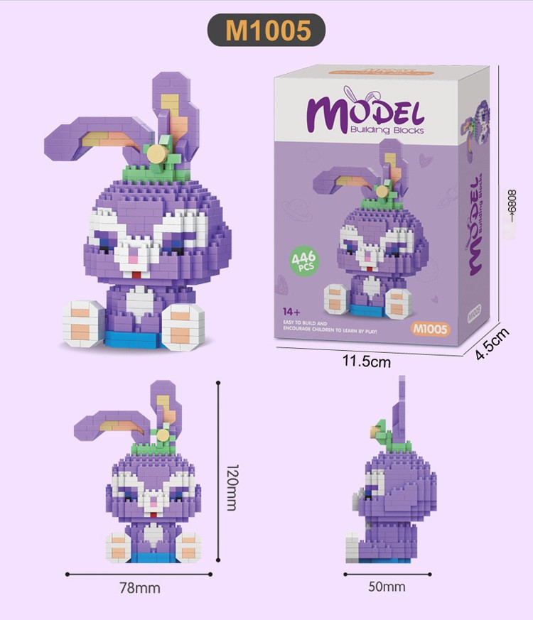 Cute cartoon mini building blocks 10